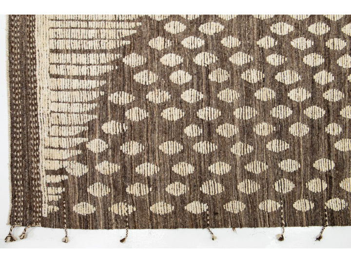 Modern Moroccan Wool Rug 9 X 12