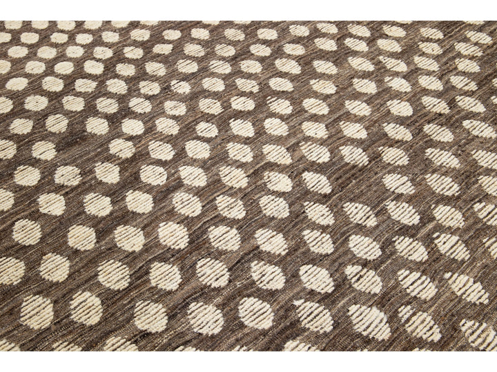 Modern Moroccan Wool Rug 9 X 12