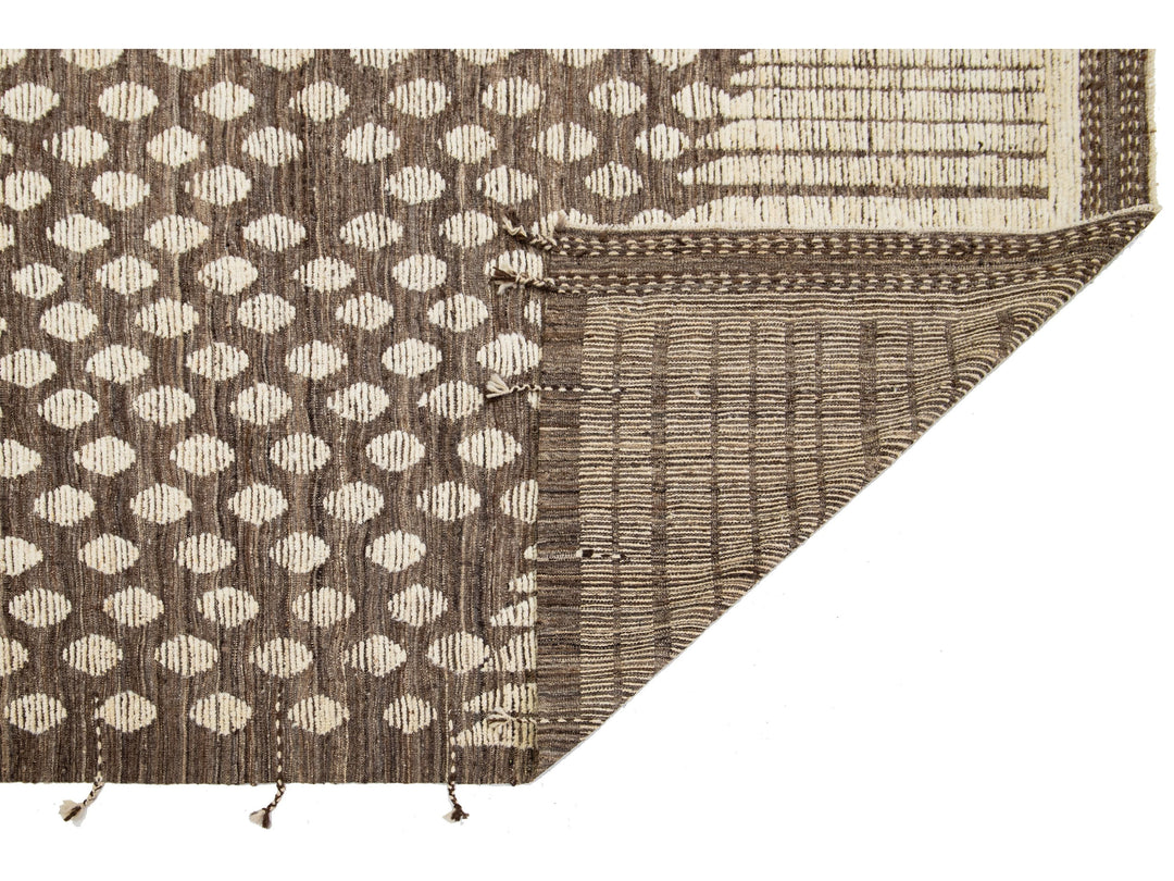 Modern Moroccan Wool Rug 9 X 12
