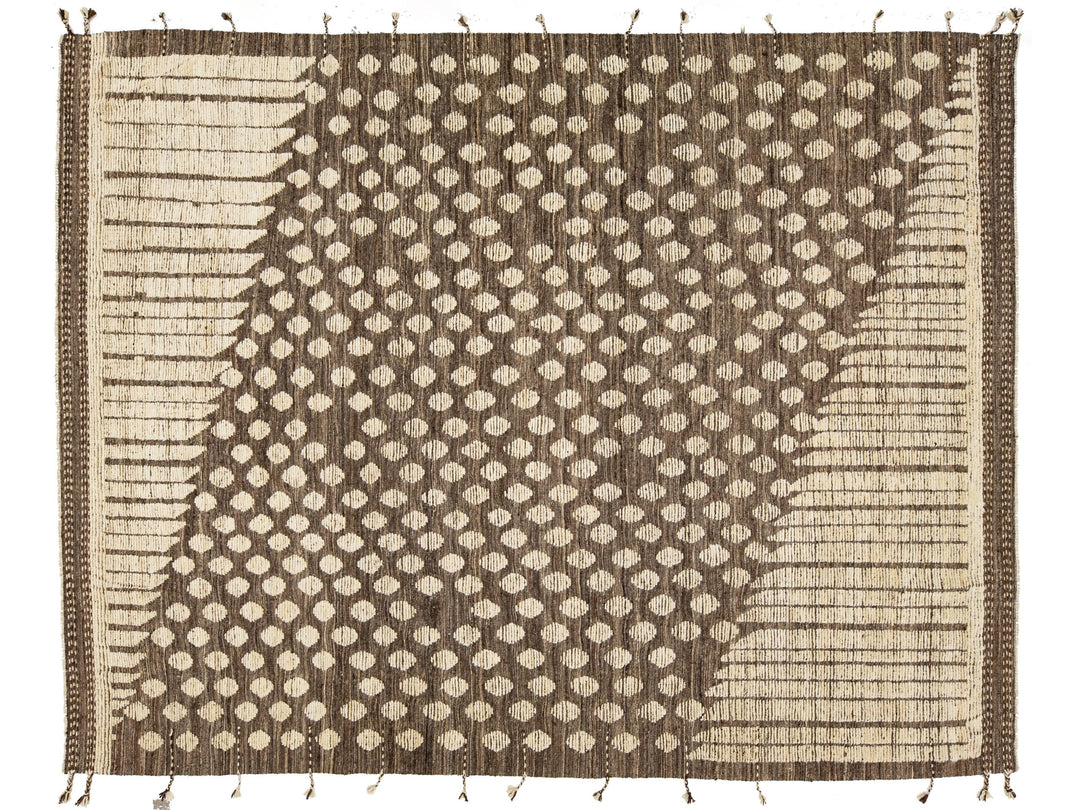 Modern Moroccan Wool Rug 9 X 12