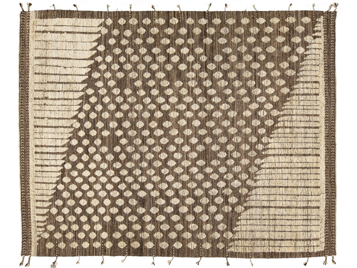 Modern Moroccan Wool Rug 9 X 12