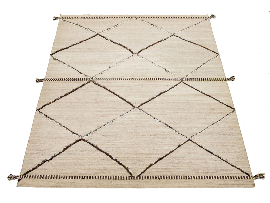 Modern Moroccan Wool Rug 10 X 15