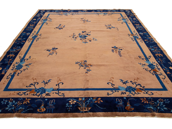 Antique Art Deco Chinese Rug 9 X 11