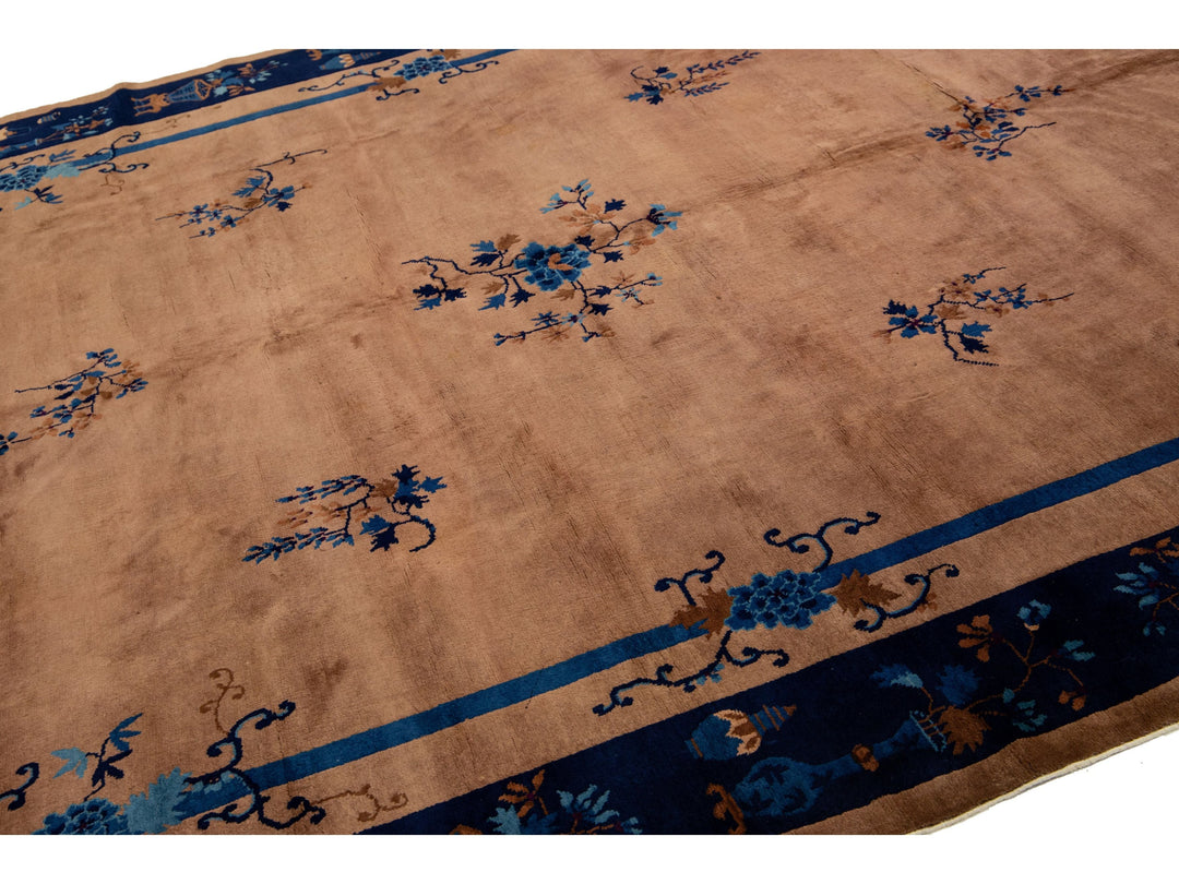 Antique Art Deco Chinese Rug 9 X 11