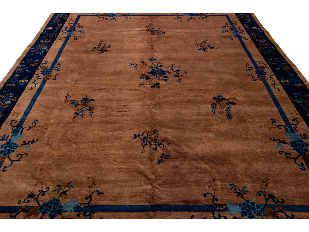 Antique Art Deco Chinese Rug 9 X 11