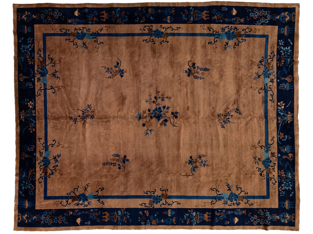 Antique Art Deco Chinese Rug 9 X 11