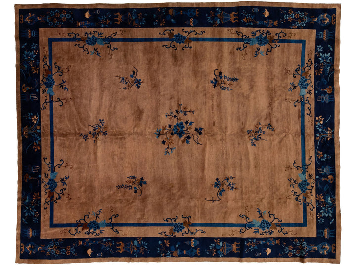 Antique Art Deco Chinese Rug 9 X 11