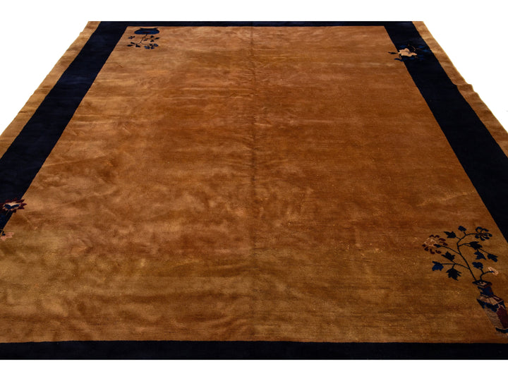 Antique Art Deco Chinese Rug 9 X 12