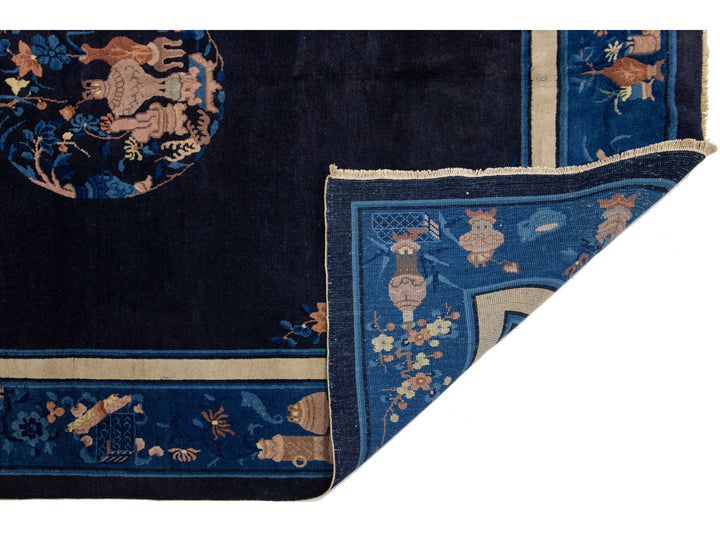 Antique Chinese Peking Wool Rug 8 X 10