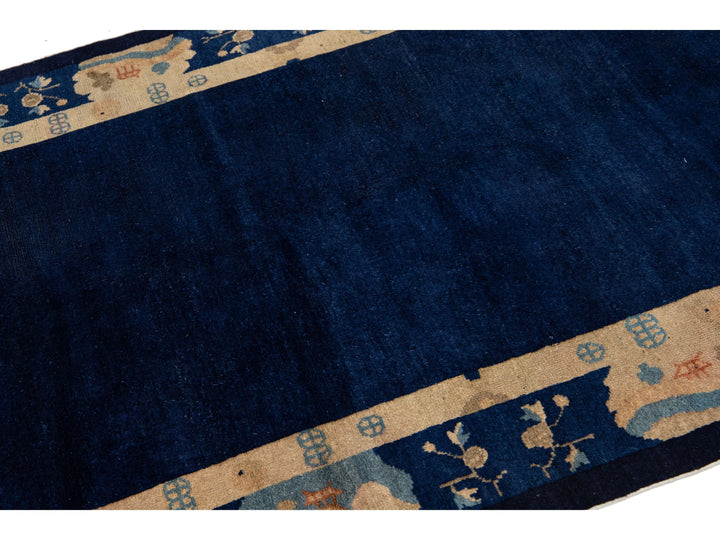 Antique Chinese Art Deco Wool Rug 4 X 7