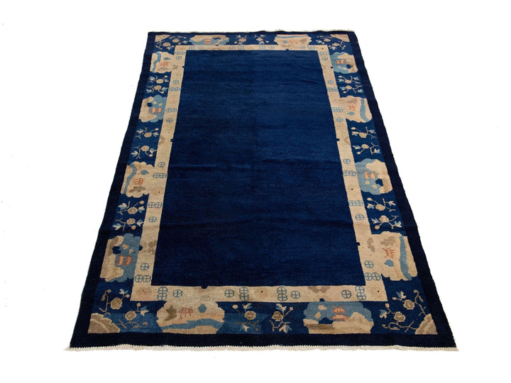 Antique Chinese Art Deco Wool Rug 4 X 7