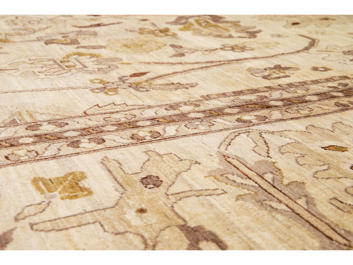 Modern Oushak Wool Rug 14 X 28