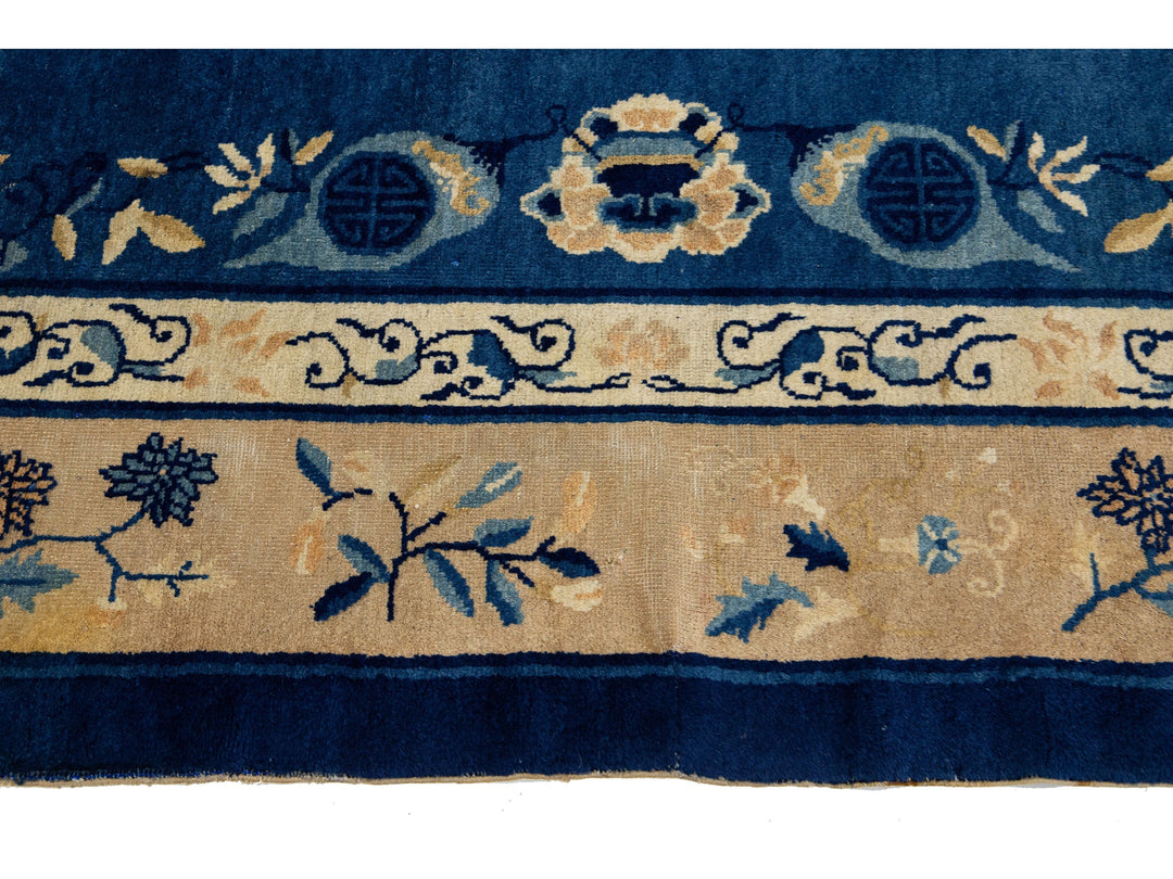 Antique Art Deco Chinese Rug 9 X 12