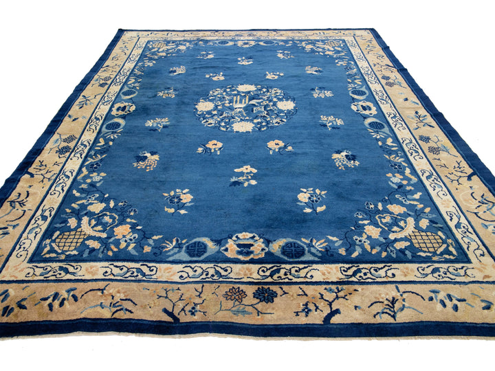 Antique Art Deco Chinese Rug 9 X 12