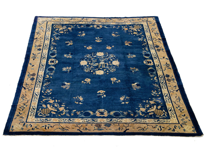 Antique Art Deco Chinese Rug 9 X 12