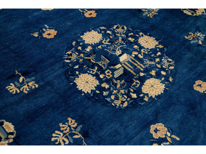 Antique Art Deco Chinese Rug 9 X 12