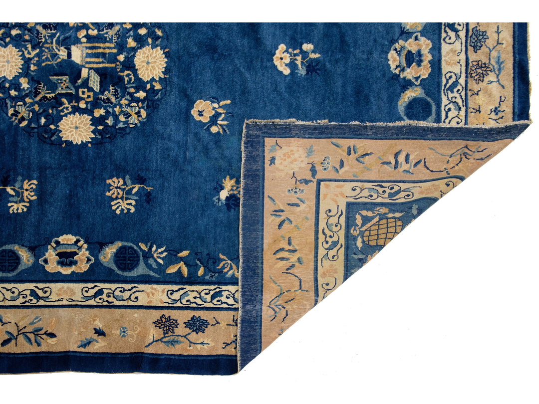 Antique Art Deco Chinese Rug 9 X 12