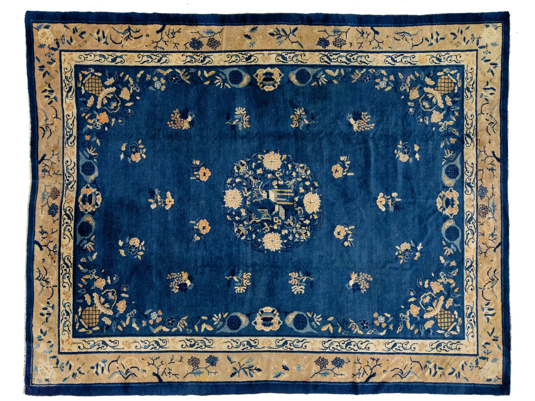 Antique Art Deco Chinese Rug 9 X 12