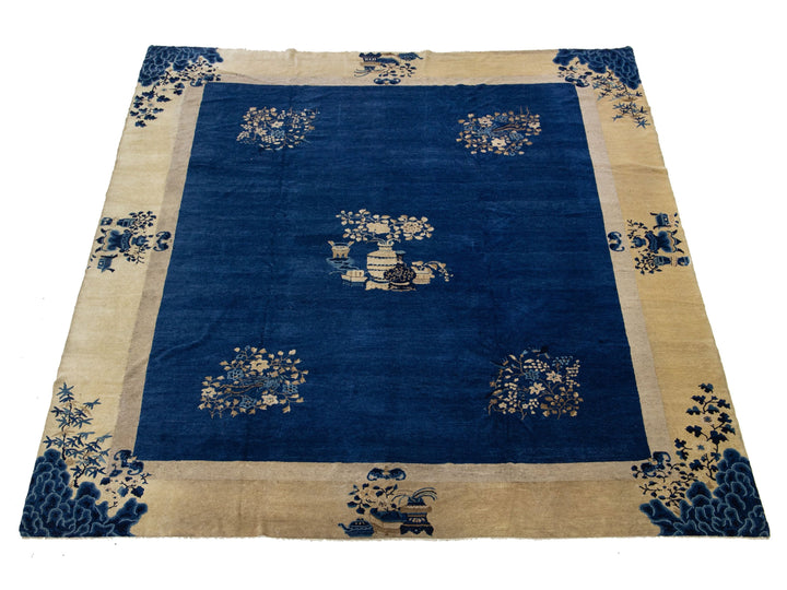 Antique Chinese Peking Wool Rug 12 X 14