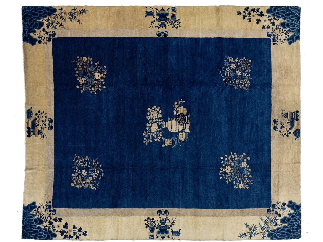 Antique Chinese Peking Wool Rug 12 X 14