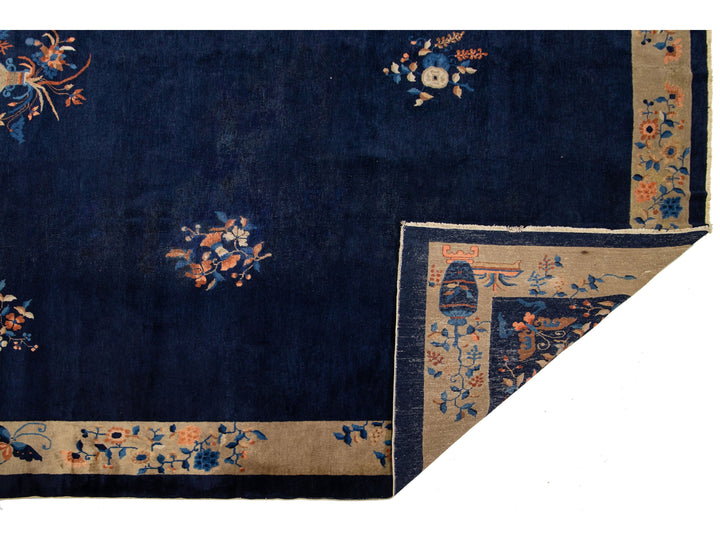 Antique Art Deco Chinese Rug 12 X 16