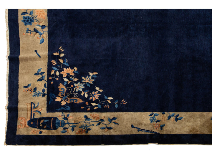 Antique Art Deco Chinese Rug 12 X 16