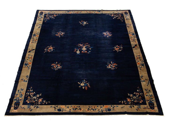 Antique Art Deco Chinese Rug 12 X 16