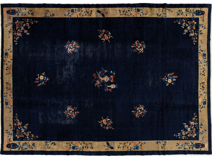 Antique Art Deco Chinese Rug 12 X 16