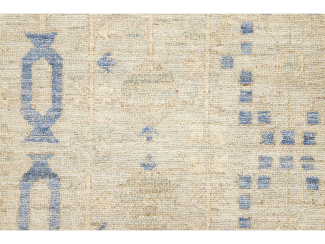 Modern Khotan Wool Rug 19 X 24