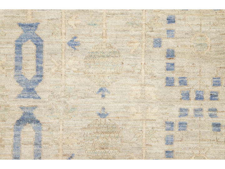 Modern Khotan Wool Rug 19 X 24