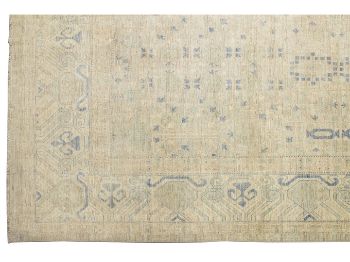 Modern Khotan Wool Rug 19 X 24