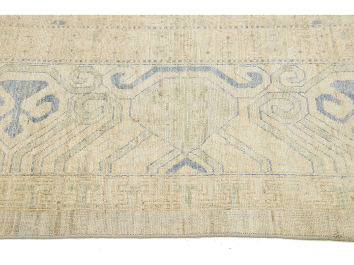 Modern Khotan Wool Rug 19 X 24