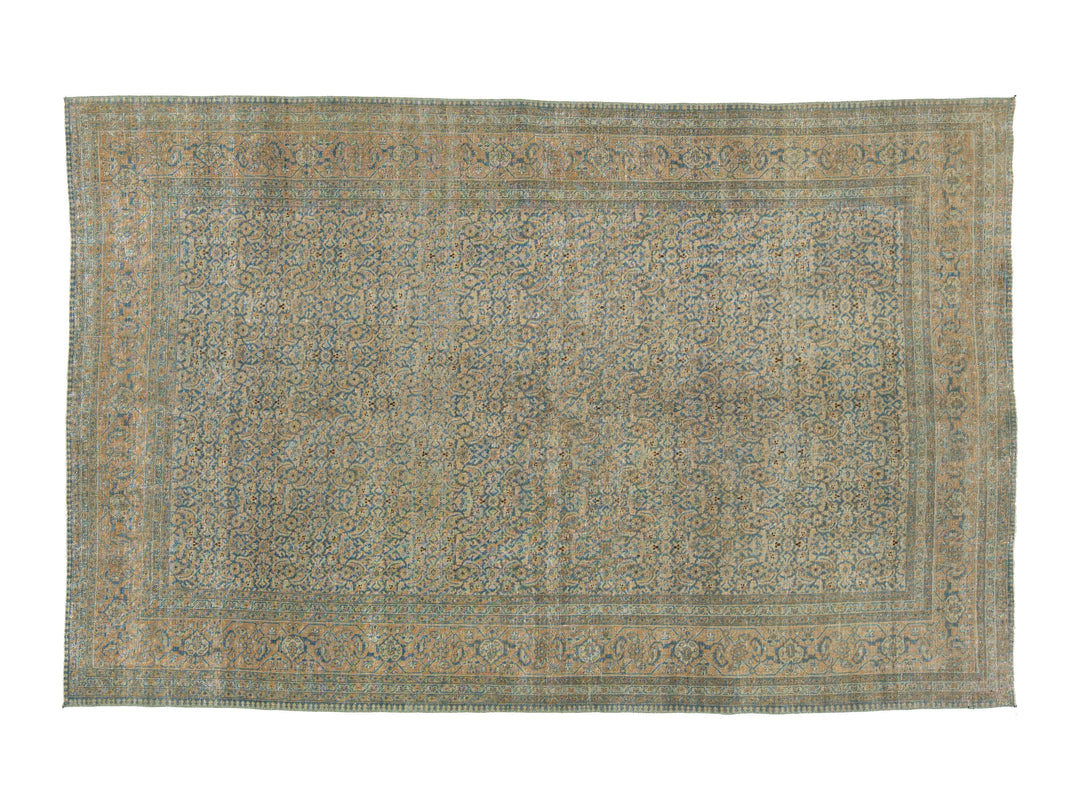 Antique Tabriz Wool Rug 6 X 9