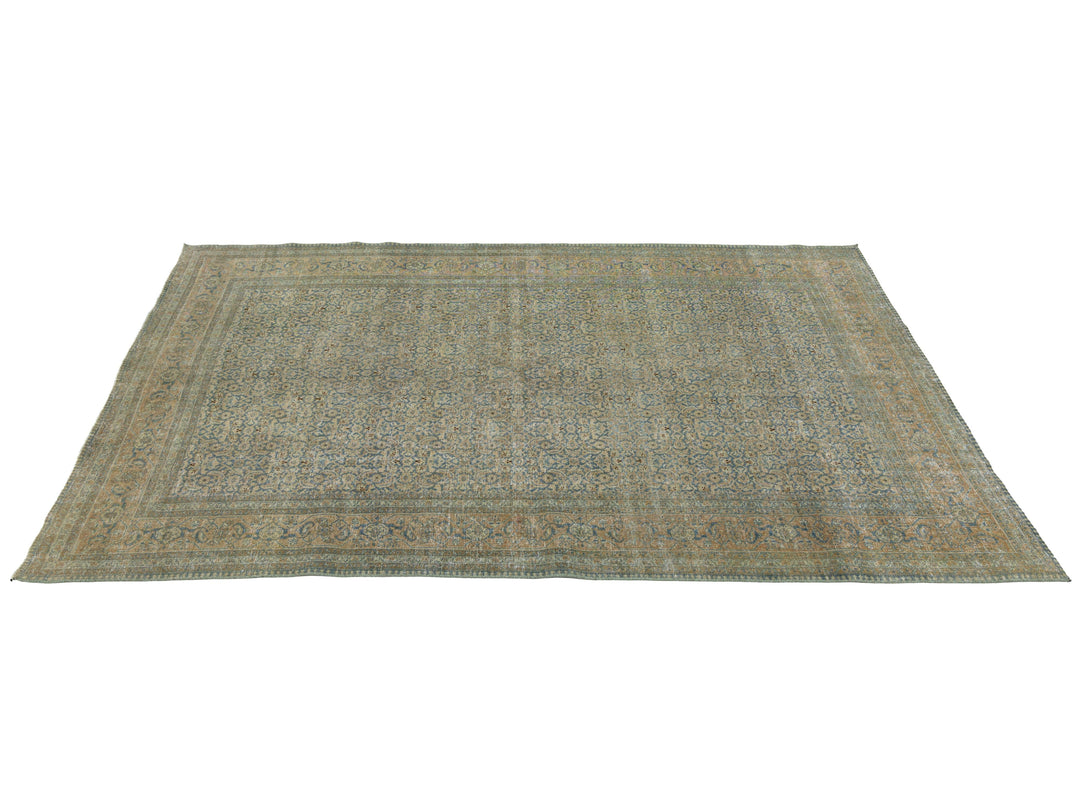 Antique Tabriz Wool Rug 6 X 9