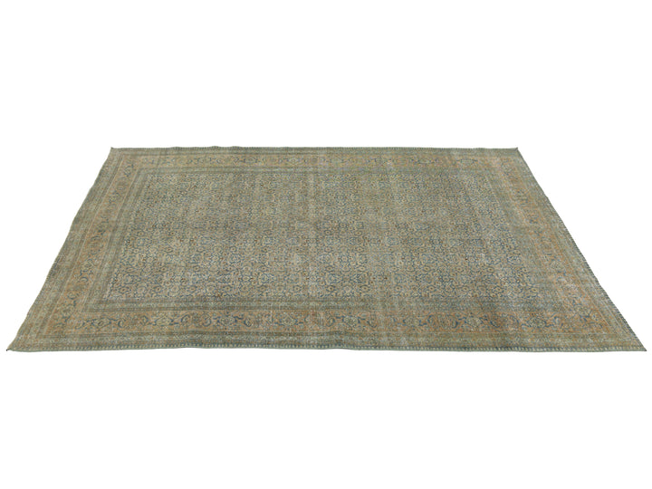 Antique Tabriz Wool Rug 6 X 9