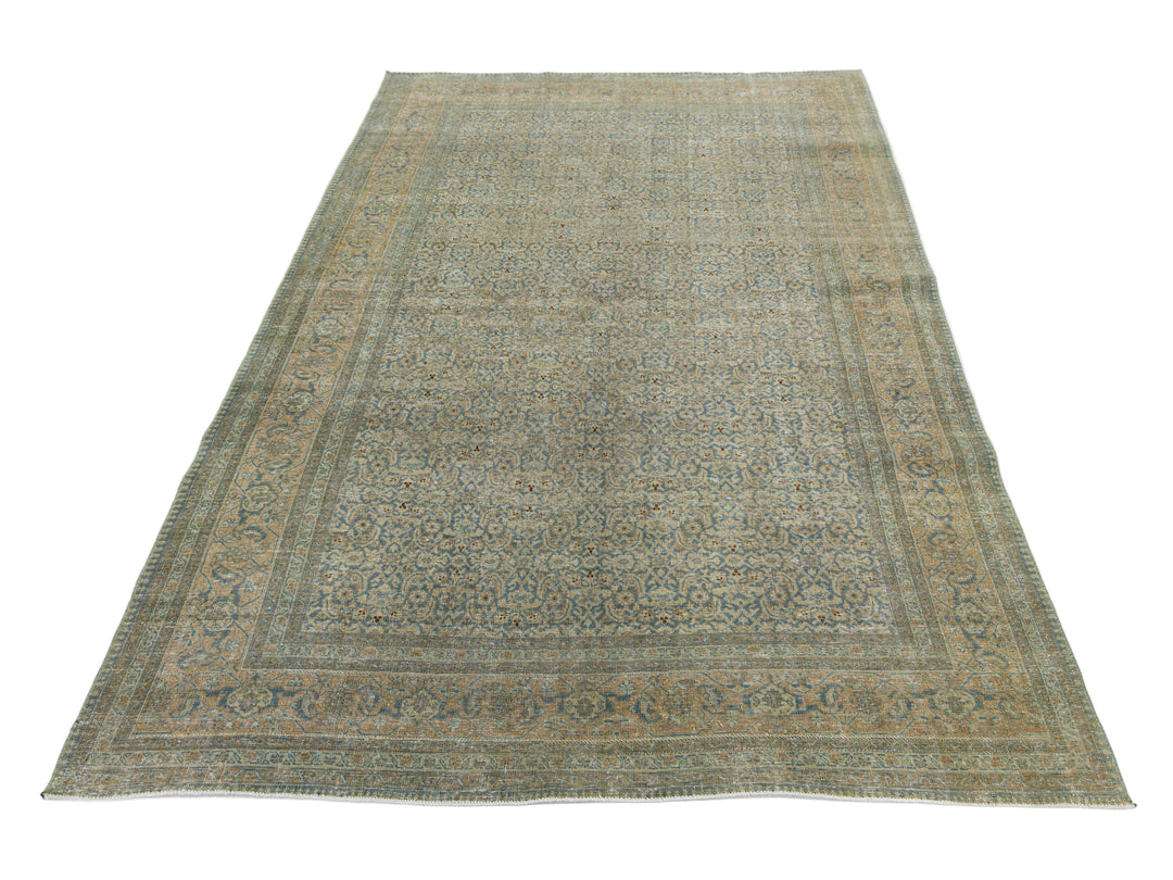 Antique Tabriz Wool Rug 6 X 9