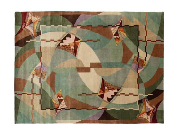 Modern Art Deco Rug 9 X 12