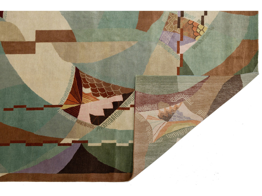 Modern Art Deco Rug 9 X 12
