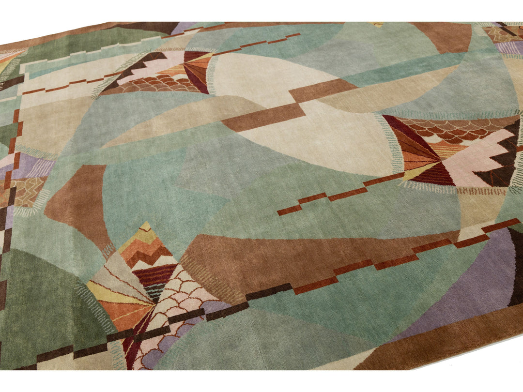 Modern Art Deco Rug 9 X 12