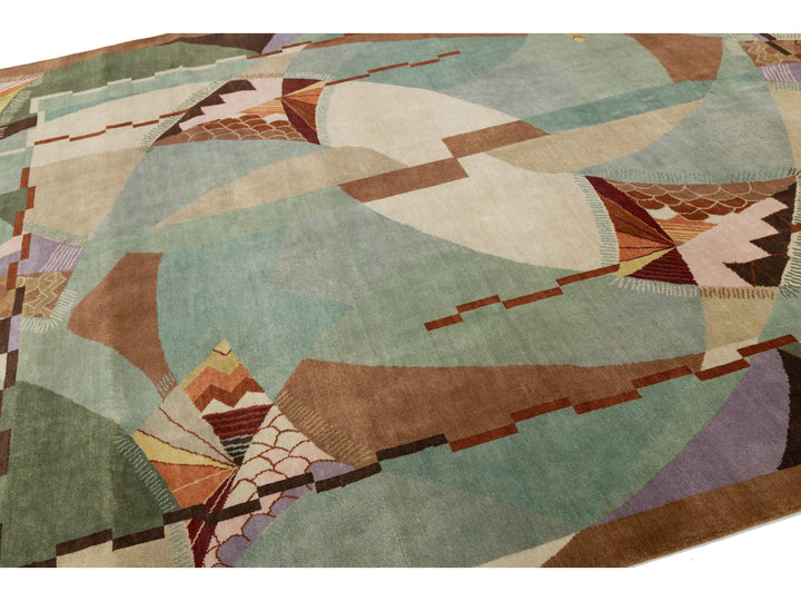 Modern Art Deco Rug 9 X 12