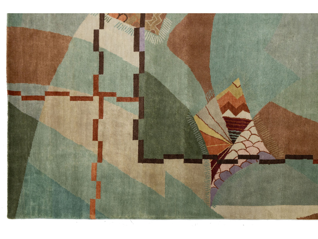 Modern Art Deco Rug 9 X 12