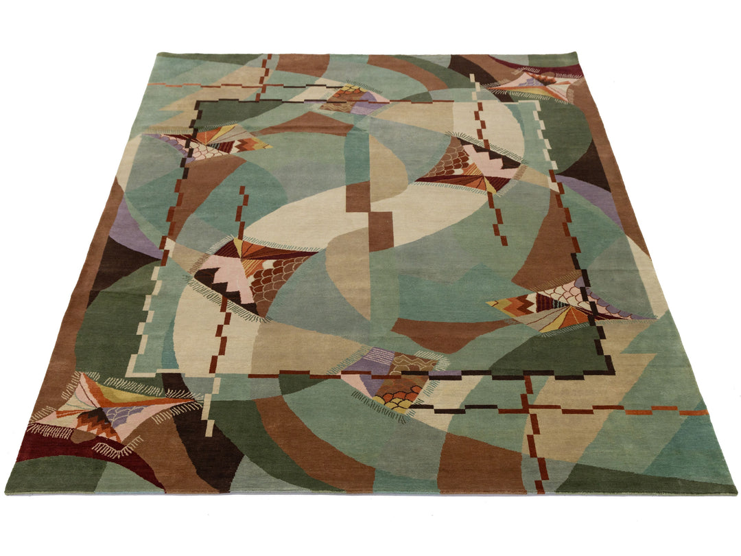 Modern Art Deco Rug 9 X 12