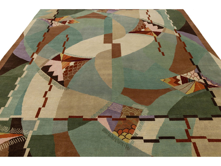 Modern Art Deco Rug 9 X 12