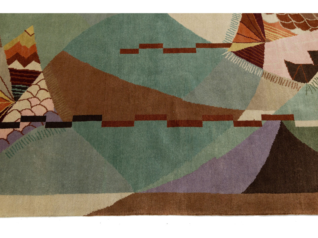 Modern Art Deco Rug 9 X 12