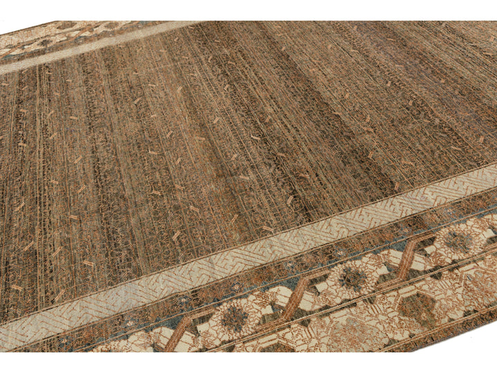 Modern Khotan Wool Rug 9 X 12
