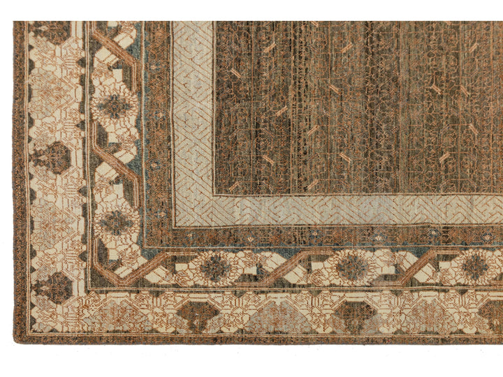 Modern Khotan Wool Rug 9 X 12