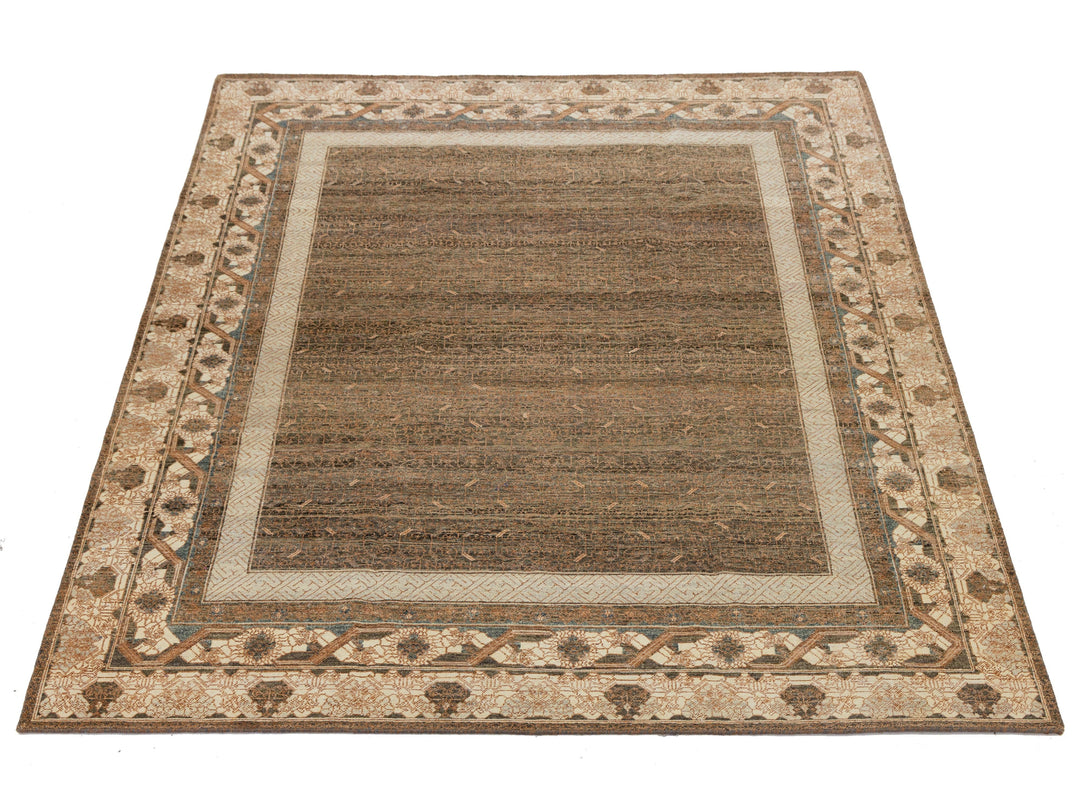 Modern Khotan Wool Rug 9 X 12