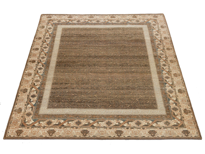 Modern Khotan Wool Rug 9 X 12