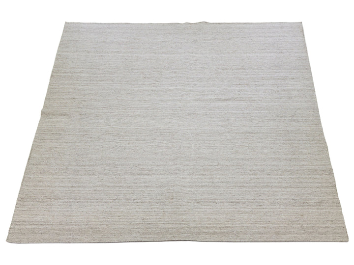Modern Kilim Flatweave Wool Rug 12 X 14