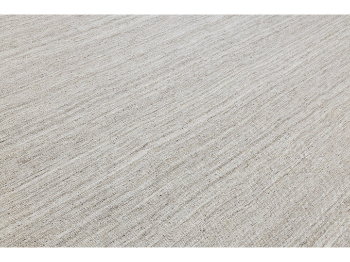 Modern Kilim Flatweave Wool Rug 12 X 14